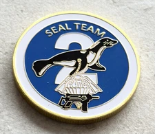 US Navy SEAL Team Two Naval Special Warfare Command NSW SOCOM Challenge Coin USN