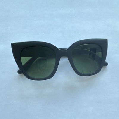 TOMS Sydney Traveler Collection Men's Square Sunglasses Black Frame Green Lens