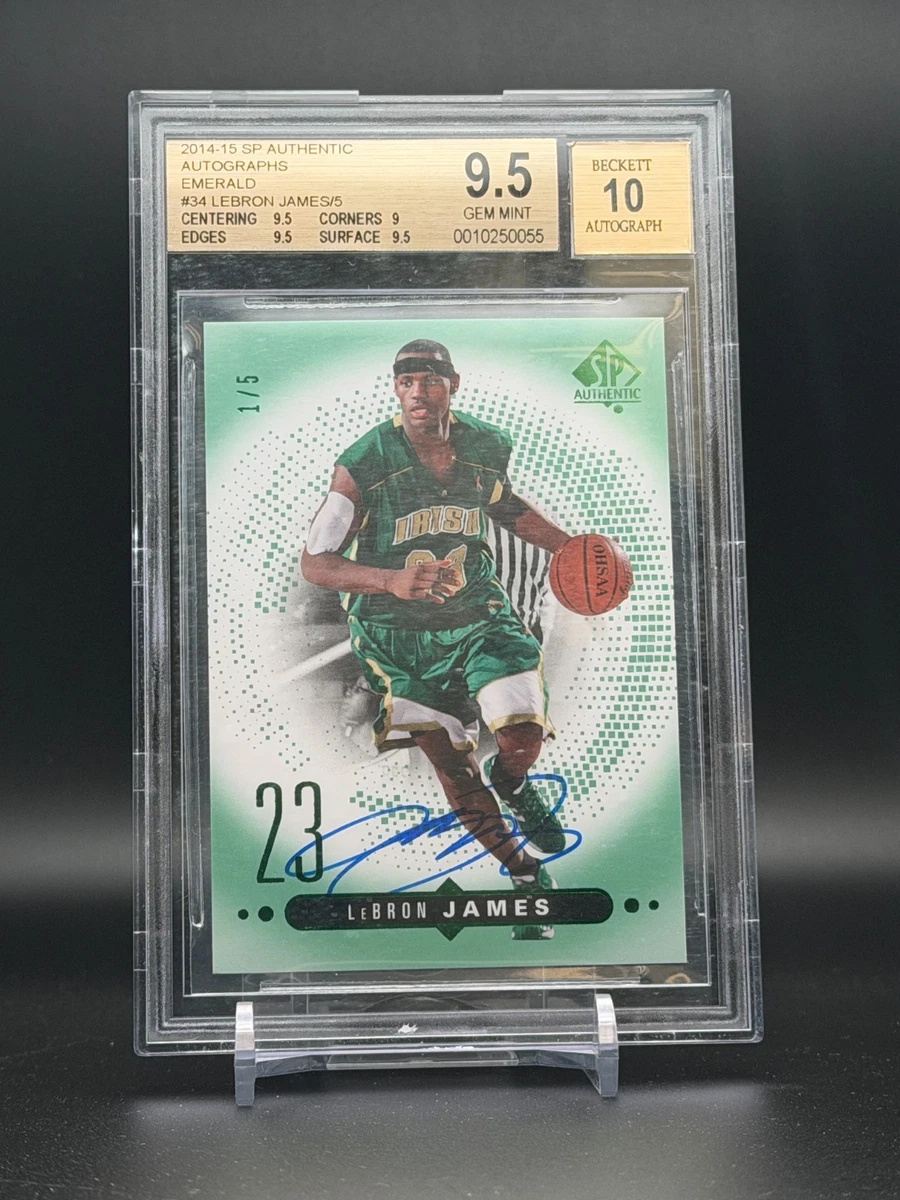 LeBron James Grade 9.5 Basketball Original Autographed Sports