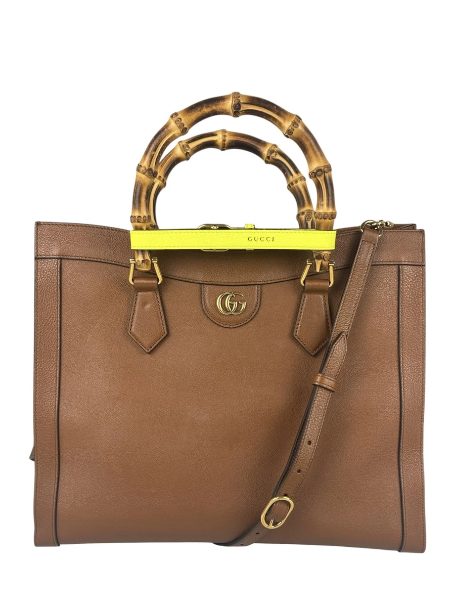 バッグ Rare GUCCI Leather Wood Handle Tote Bag Gucci Leather Tote Bags for Women for sale | eBay