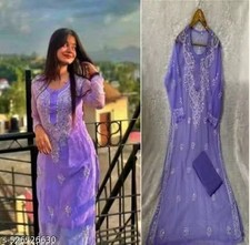 Readymad Chikanakari Embroidered Kurta/kurti For Women's Party Festive Outfit