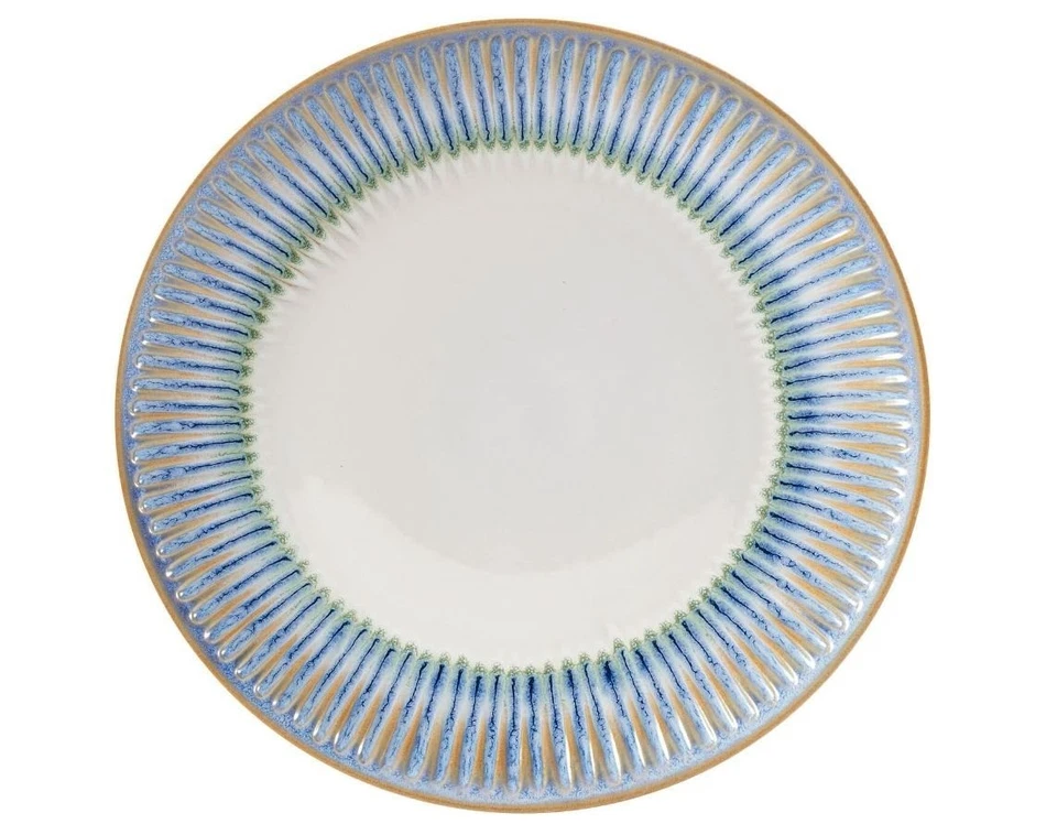 Pfaltzgraff Hensley 12-Piece Stoneware Dinnerware Set - Service For 4 Blue/White - Image 3 of 4