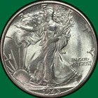 1945-S Walking Liberty Half Dollar Brilliant Uncirculated BU Coin #40219