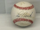 Lou Brock Signed MLB NL (Giamatti)  Baseball w/ cube