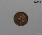 1887 INDIAN HEAD CENT VF LIGHT CLEANING #14535