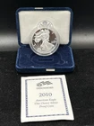 2010-W Proof American Silver Eagle - w/ OGP & COA  .999 1 oz Silver US Coin A19
