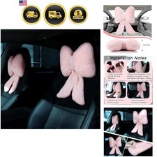 Car Neck Pillow Pink Butterfly Support Comfortable Travel Headrest Cushion Car Neck Pillow Pink Butterfly Support Comfortable Travel Headrest Cushion