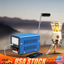 Portable Hand Manual Crank 20W Emergency Power Generator Electric USB Charger