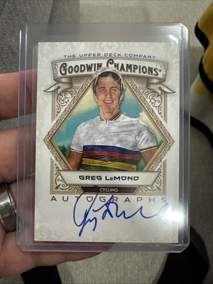 #ad #ad 25 UPPER DECK GOODWIN CHAMPIONS GREG LEMOND AUTOGRAPHED CARD Clean On Card Auto $35.00