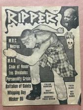 RIPPER Fanzine #8 1983 Punk Rock Magazine mdc husker du los olvidados code honor