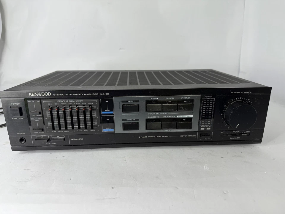 Amplificador integrado estéreo Kenwood KA-75 *probado y funcionando* Foto 2 de 2