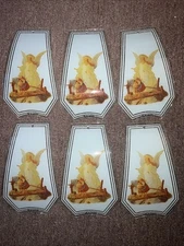 OK LIGHTING TOUCH LAMP Replacement Glass 6 Panels Guardian Angel