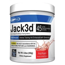 USP Labs Jack Pre- Workout - 45 Servings 3D Fruit Punch