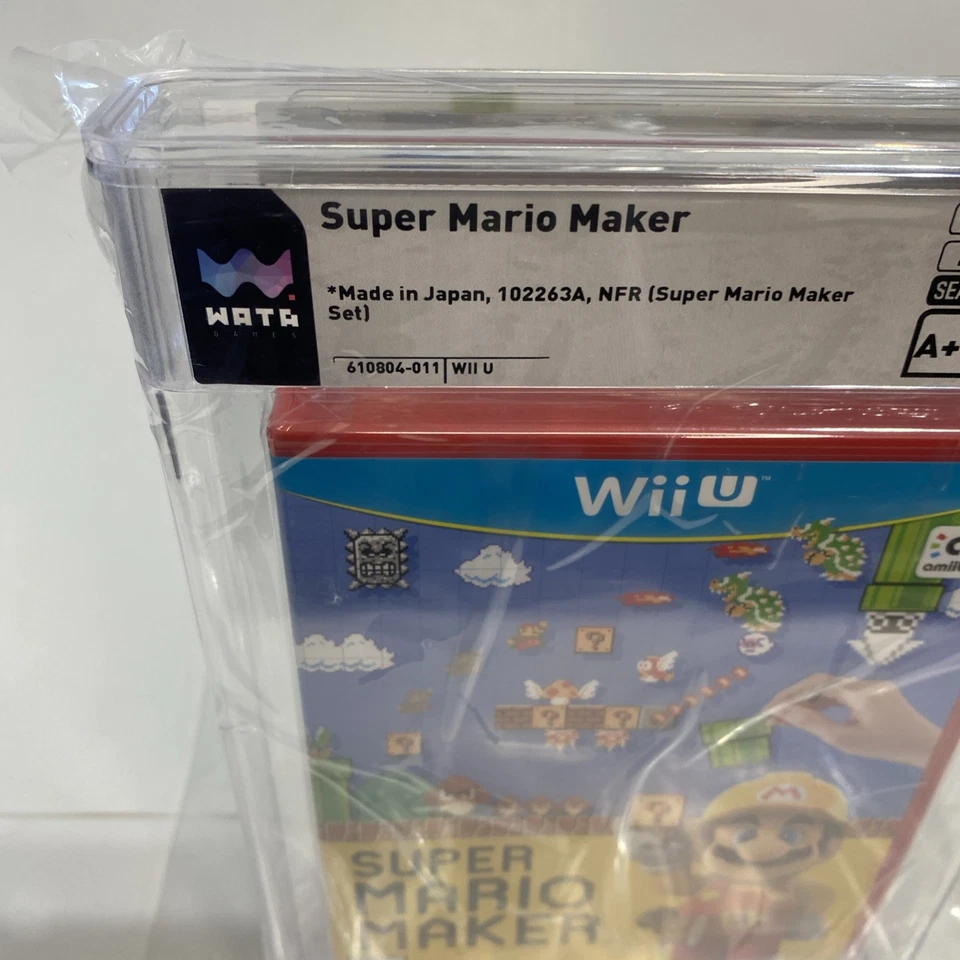GEM 9.8 A++ SEALED Super Mario Maker Box IDEA BOOK Nintendo NEW Wii U PSA WATA - Image 3 of 4