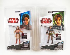 Star Wars Legacy Collection 3.75 JAINA SOLO & JACEN SOLO BD59 BD60 w Protector