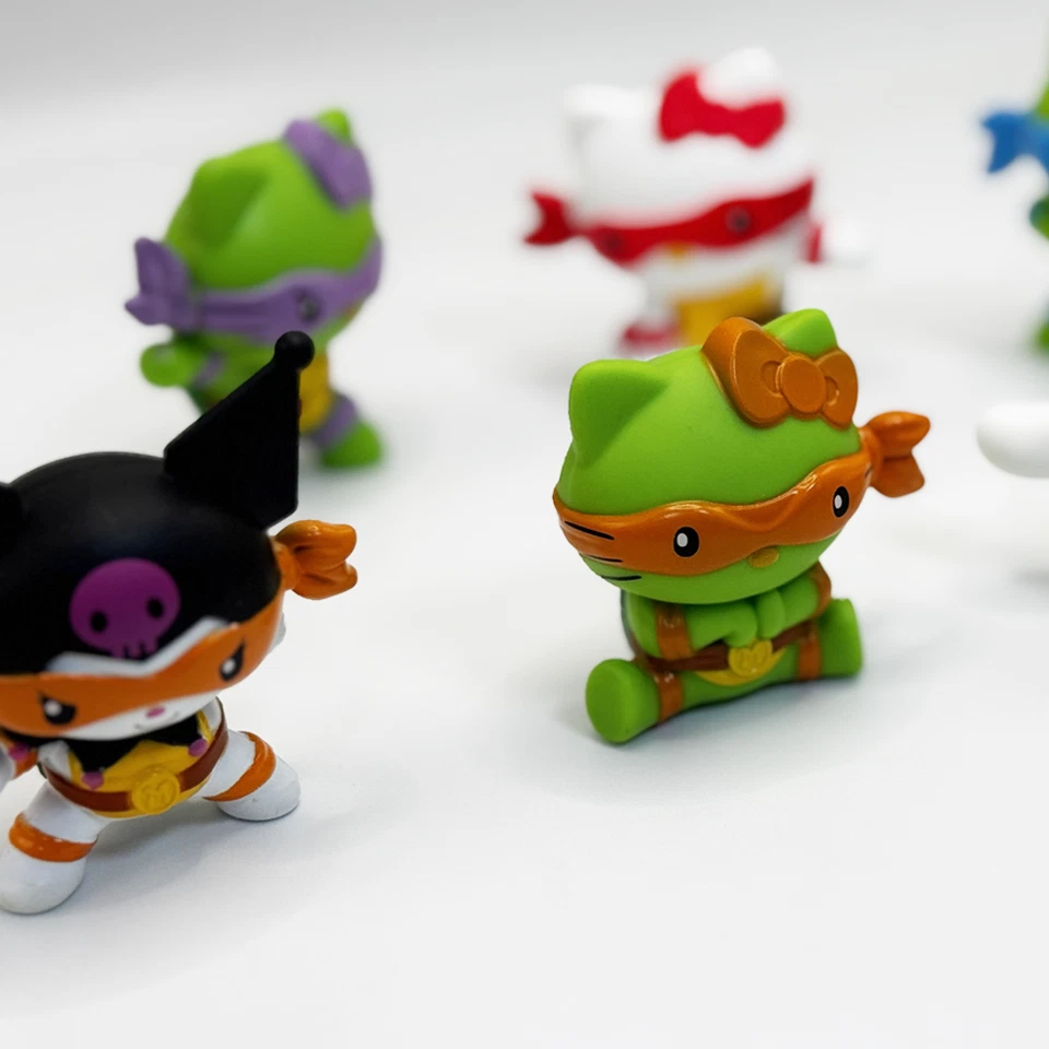 2025 Teenage Mutant Ninja Turtles Hello Kitty Happy Meal Toys 1-12 Set Brand New - Image 3 of 4