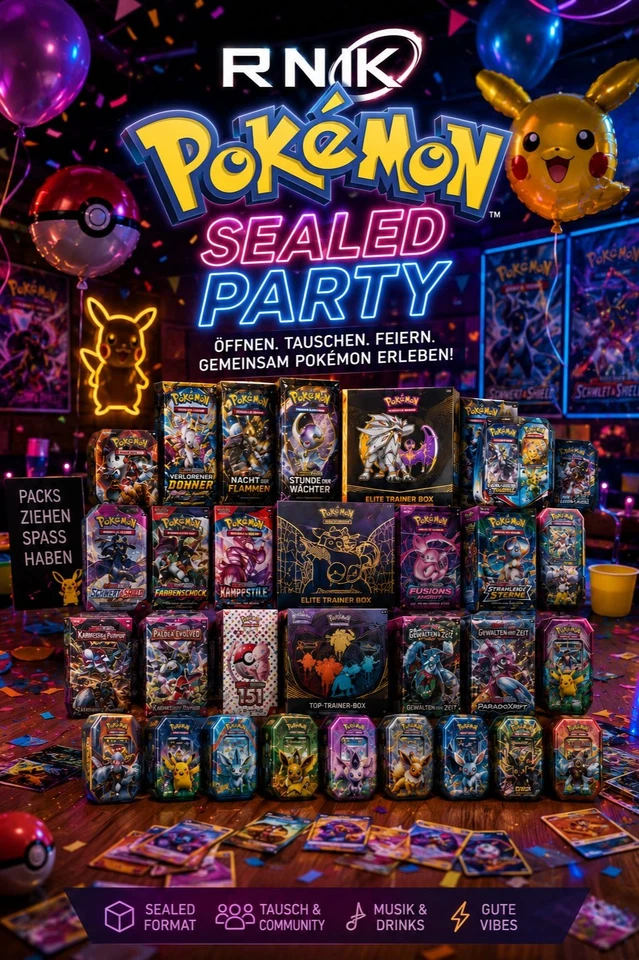 Pokemon SEALED PARTY + SLAPS mit Rene