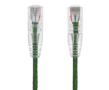 12ft Slim Cat6 28AWG UTP Ethernet Network Patch Cable Snagless, Green