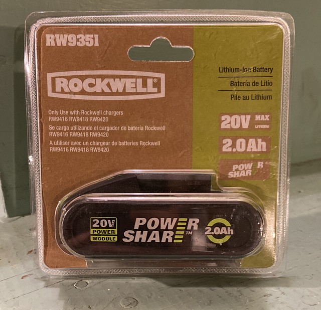 Rockwell 20v аккумулятор