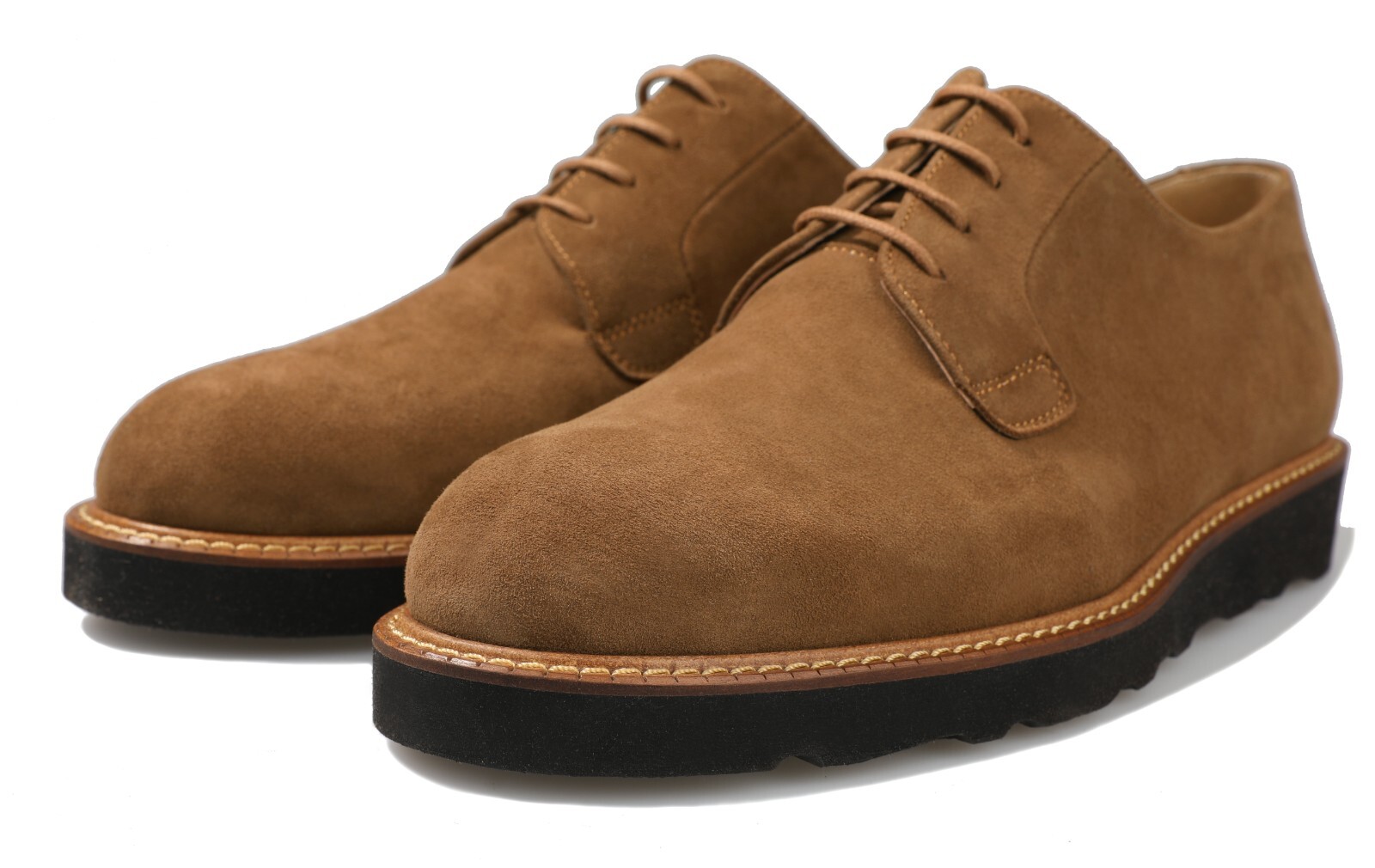 SAOLA Scarpe eleganti Firenze Atelier uomo marrone pelle scamosciata punta rotonda stringate Oxford Derby