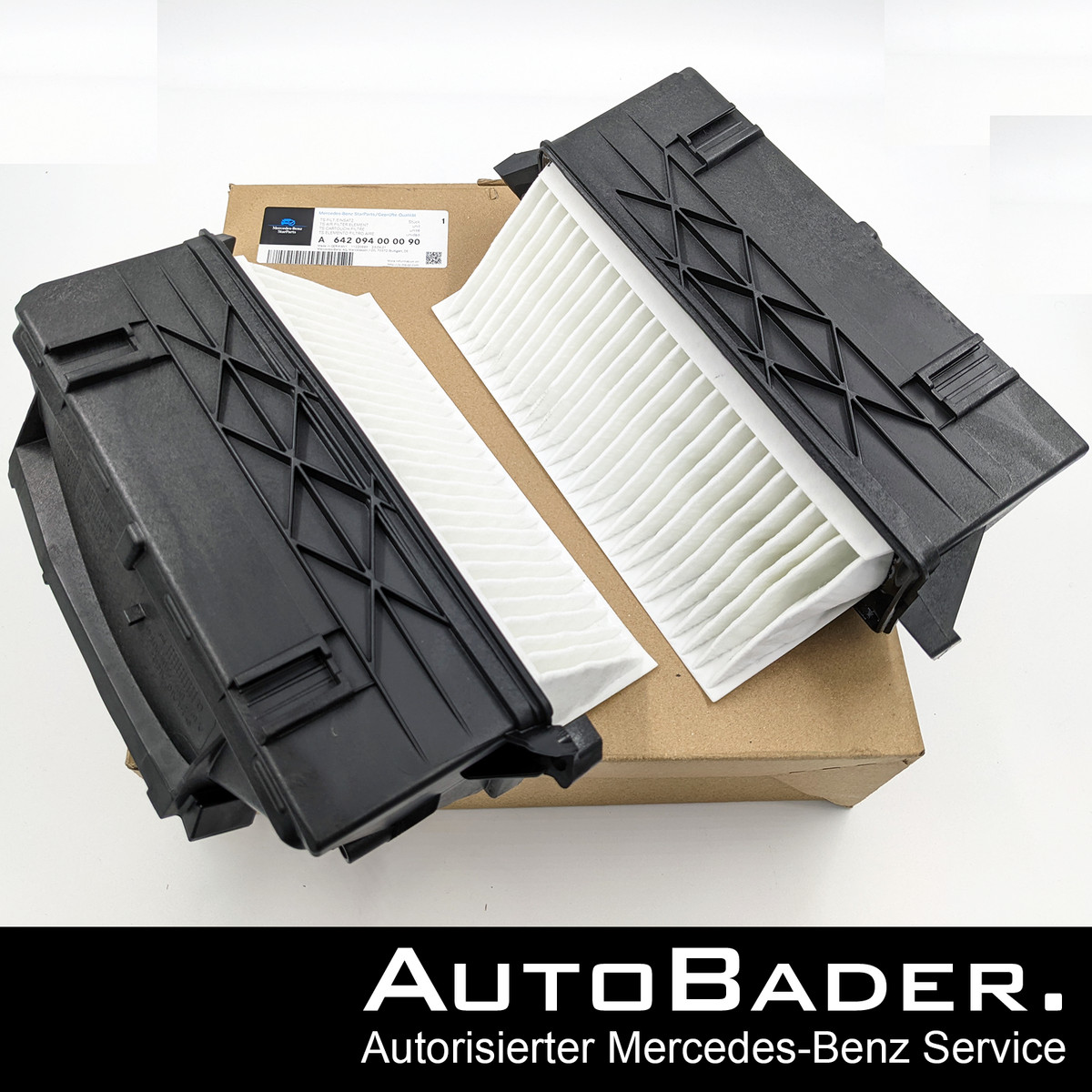 Original Mercedes-Benz Luftfilter 2-teilig 300 CDI / 350 CDI OM642  