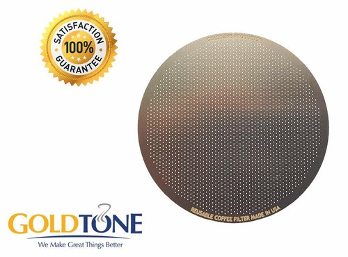 (2) GoldTone Reusable Disk Coffee Filter for Aeropress Coffee Espresso Maker USA - Picture 5 of 8