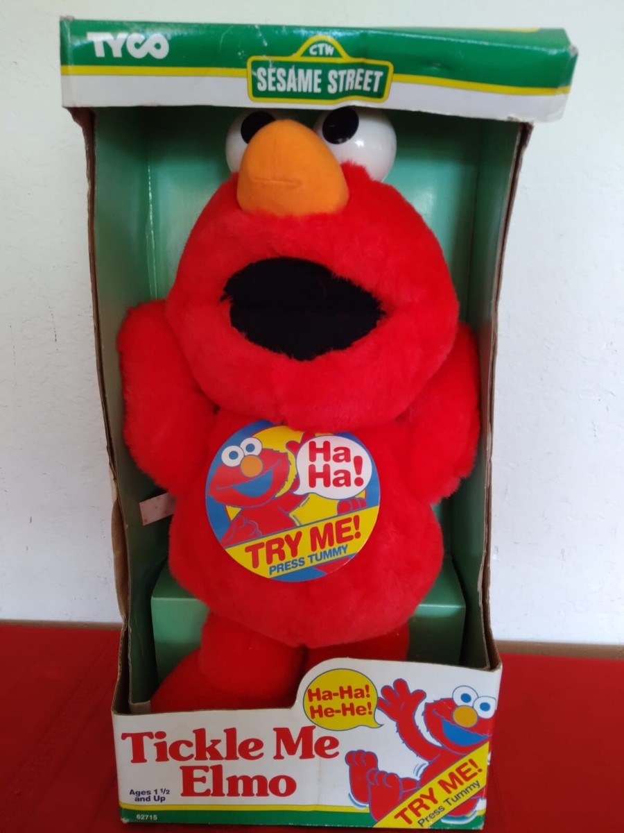 Sesame Street The Original Tickle Me Elmo Plush Toy(Tyco,  1996)(0048188627152)