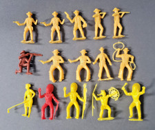 Cowboy Indian Figures Mixed Lot vtg 1950s Toys MPC Timmee Marx Ideal Lido