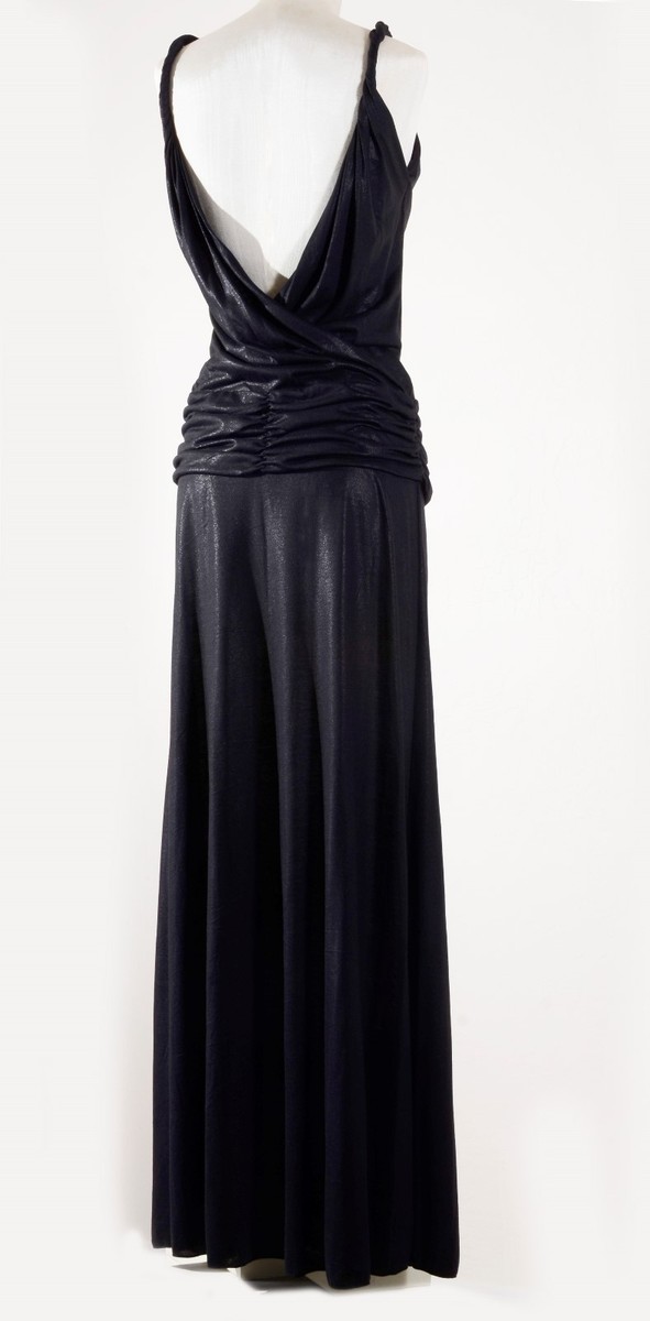 bcbg backless dress NWT BCBG GIRLS GODDESS PLUNGING NECKLINE OR OPEN BACK MAXI DRESS BLACK SIZE  M