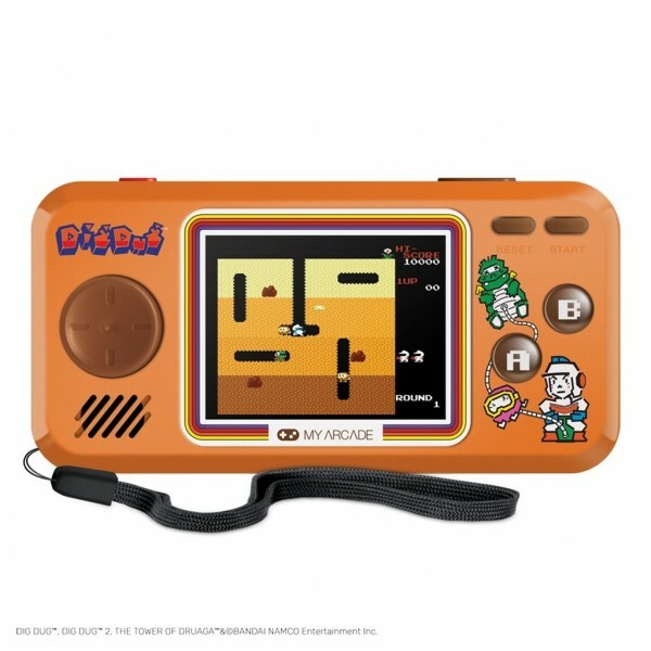 Jeu retro nomade MY ARCADE DIG DUG format de poche pour voyage et train