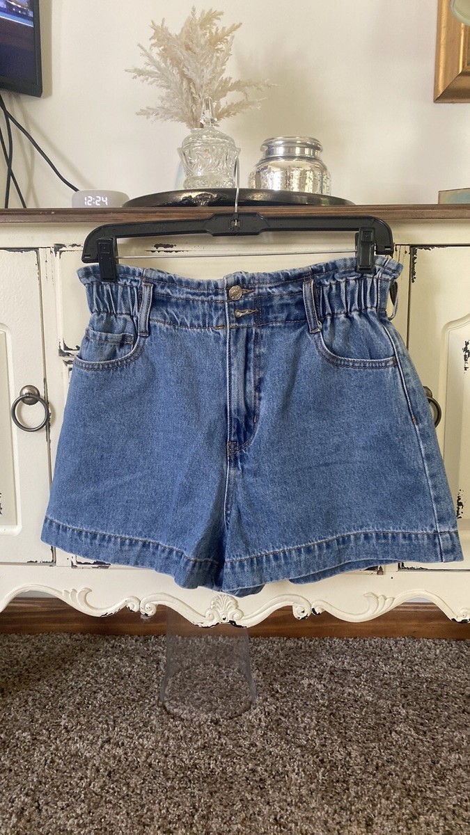 Denim Skirt Paper Bag Skirt Forever 21 Paperbag Waist Paperbag