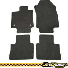 Fits 19-24 Toyota RAV4 Nylon Black Car Floor Mats Front & Rear Carpet Liner 4PC