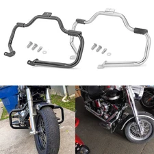 Front Engine Guard Crash Bar For Harley Heritage Softail FLST Deluxe FLSTN 00-17