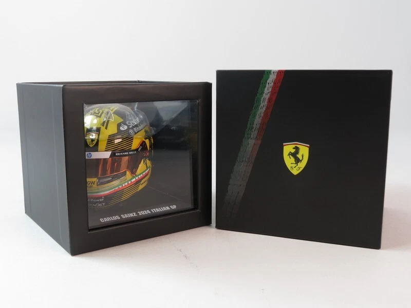 Looksmart Ferrari helmet #55 Carlos Sainz Italian GP 2024 1/5 LSHEL005 - Immagine 4 di 4