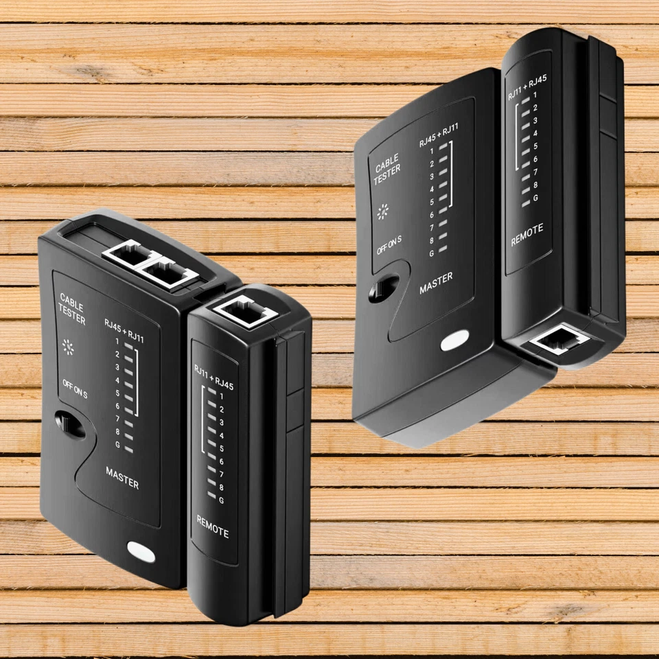 Netzwerk Kabel LAN Internet Ethernet Network Cable Tester Prüfgerät LED RJ45 /11 - Bild 3 von 4
