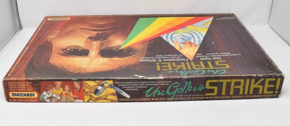 Matchbox Brettspiele Gesellschaftsspiele Uri Gellers Strike! Retro 80er. OVP - Bild 3 von 4