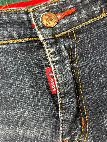 Supreme RECREATION Jeans Men 34 Wash Blue Denim Cotton Zip Fly 5-Pocket Design - Picture 5 of 15