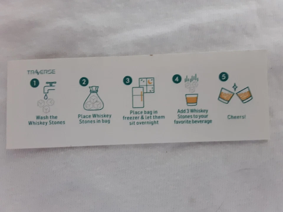 Whiskey Stones 6 NEW reusable ice cubes with carry bag and wood box - The B Line - Image 4 of 4