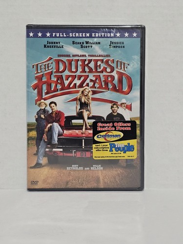 The Dukes of Hazzard DVD 2005 Full-screen Johnny Knoxville Jessica Simpson New
