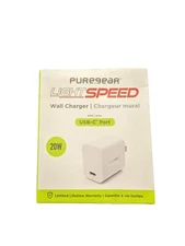 PureGear 20W LightSpeed USB-C Wall Charger - White (63546PG)