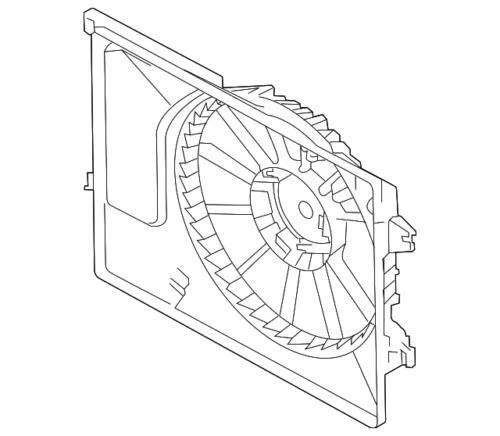 Carcasa del ventilador de refrigeración para Kia Forte 2015-2016 (N/P 253503X500)