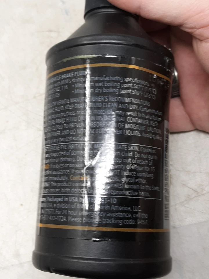Líquido de frenos MINI DOT 4 12 oz alto rendimiento OEM 81 22 0 146 735 Foto 4 de 4