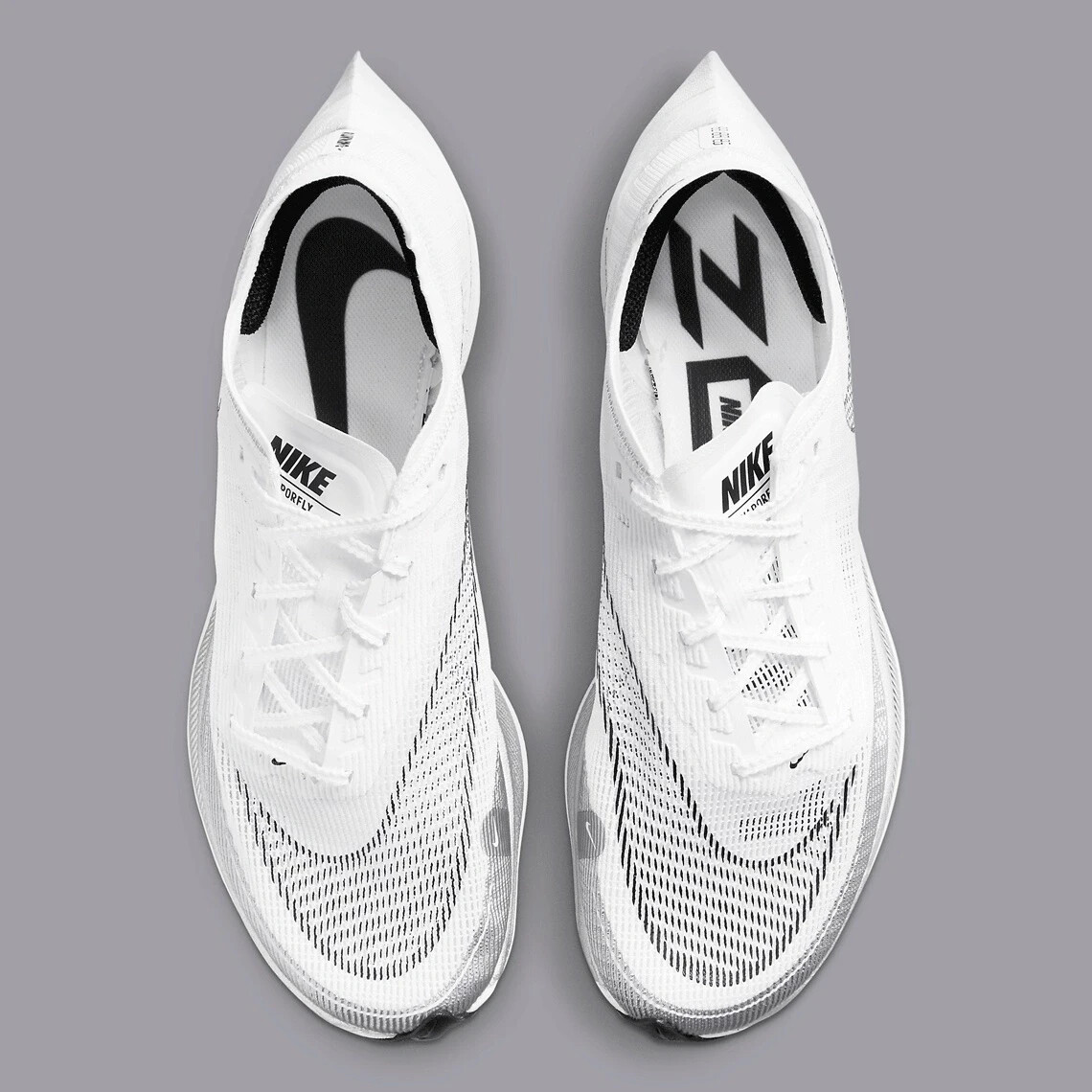 NIKE ZOOMX VAPORFLY NEXT% CU4111 100 WHITE SILVER MEN'S SIZE