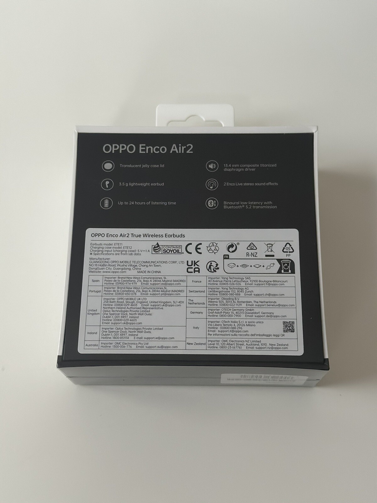 Thumbnail - Oppo Enco Air2 Ohrhörer True Wireless 24h Akkulaufzeit Schnelles