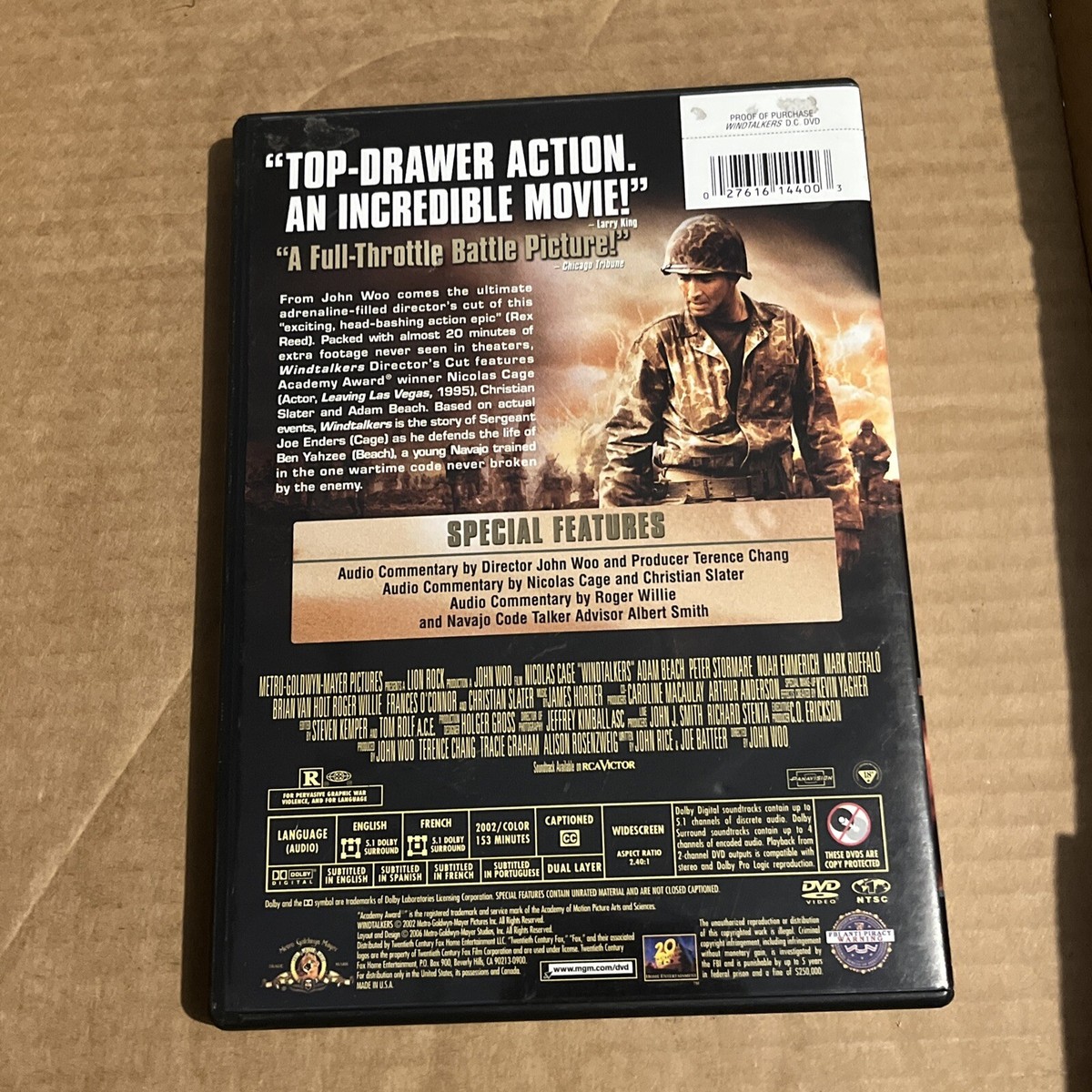 Windtalkers (DVD, 2002) 27616144003|