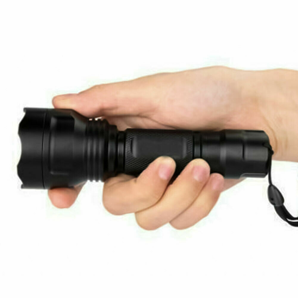 8000LM LED Lamp Picatinny Mount Gun Light Lamping Hunting Camping Torch
