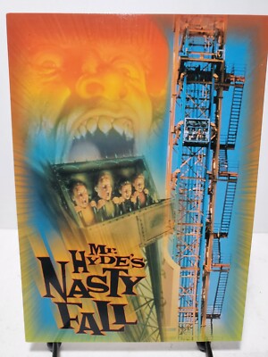 Geauga Lake Post Card Mr. Hyde's Nasty Fall Coaster Amusement Park