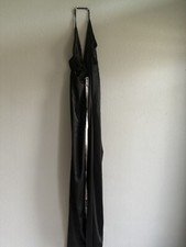 House Of CB Fairuz Black Maxi Dress Slit Front Party Formal Dress V Neck Size