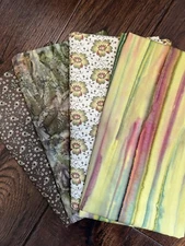 MODA Laundry Basket Quilts Edyta Sitar Paint Box- 4 Yard Bundle- Batiks / Prints