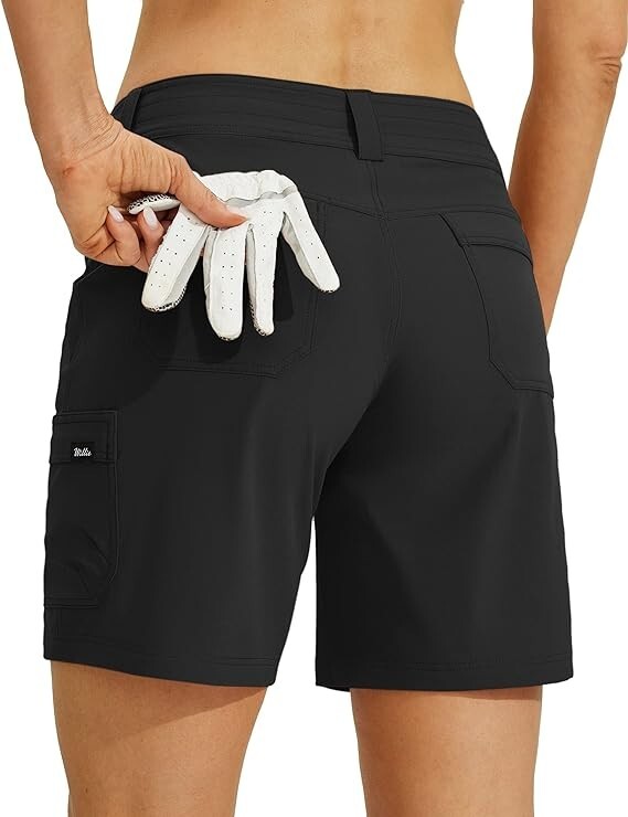 Willit Women's Golf Hiking Shorts Cargo Quick Dry Athletic Shorts Size
